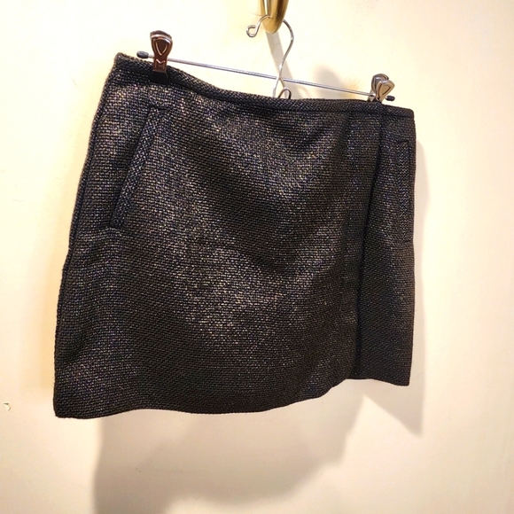 Banana Republic Metallic Tweed Mini Skirt Size 8 NWT - Picture 1 of 13